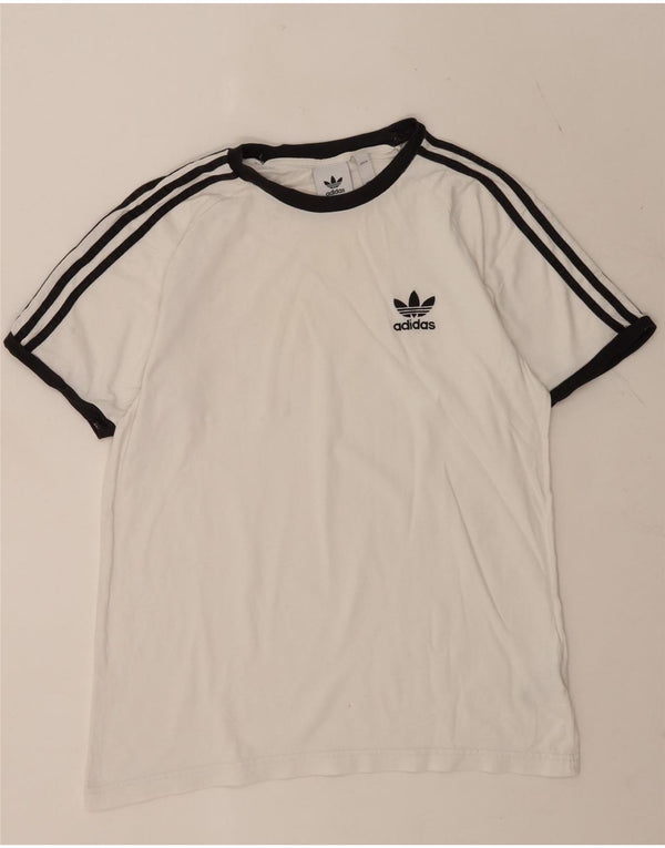 Adidas Mens T-Shirt Top Medium White Cotton