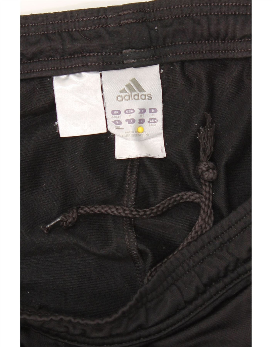 ADIDAS Mens Tracksuit Trousers UK 40/42 Medium  Black Polyester Vintage Adidas and Second-Hand Adidas from Messina Hembry 