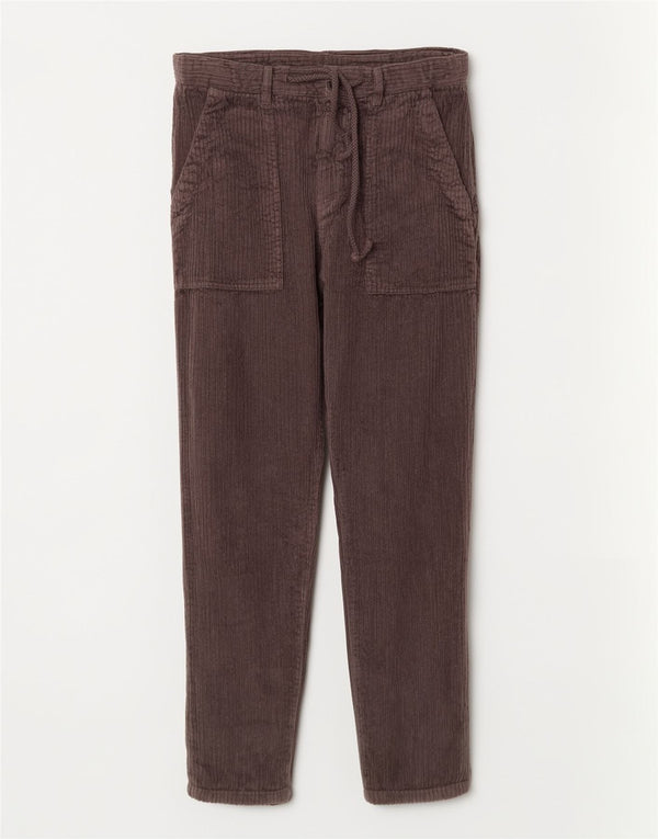 Zara Mens Tapered Corduroy Trousers XS W29 L27 Brown Cotton