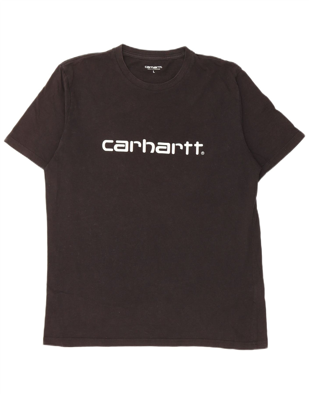 Carhartt Mens Graphic T-Shirt Top Large Black Cotton