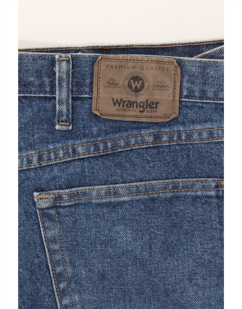 WRANGLER Mens Relaxed Fit Denim Shorts W44 2XL Blue Cotton Vintage Wrangler and Second-Hand Wrangler from Messina Hembry 