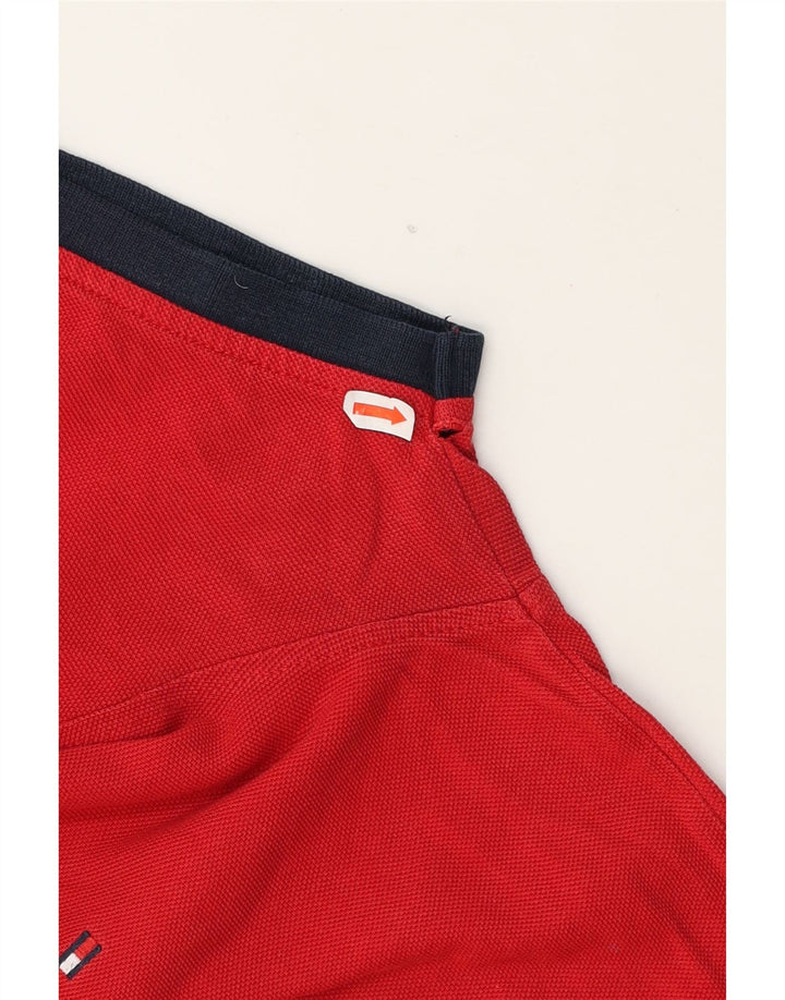 TOMMY HILFIGER Mens Slim Fit Polo Shirt Medium Red Cotton Vintage Tommy Hilfiger and Second-Hand Tommy Hilfiger from Messina Hembry 