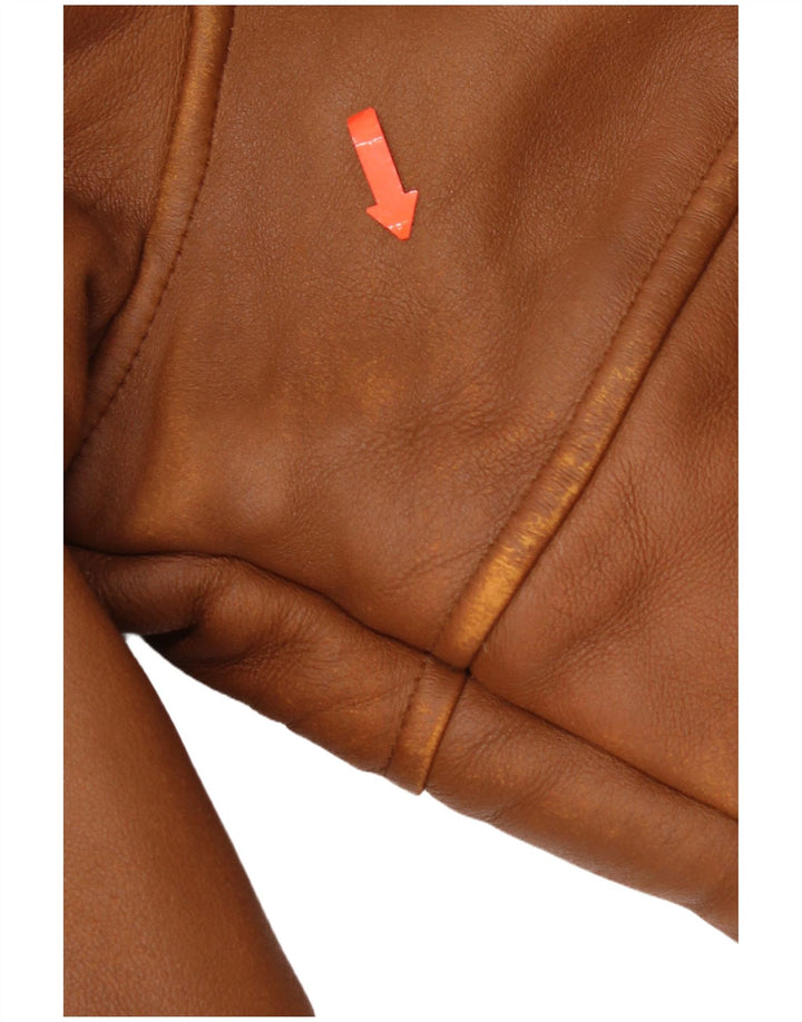 Vintage Womens Shearling Jacket IT 50 Large Brown Shearling