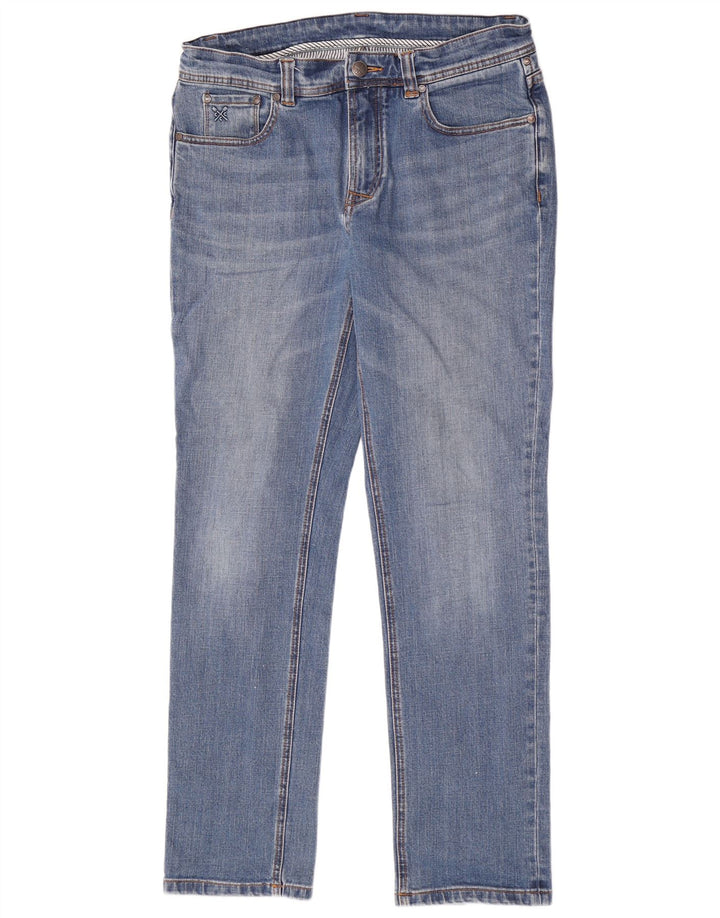 Crew Clothing Womens Straight Jeans W34 L32 Blue Cotton