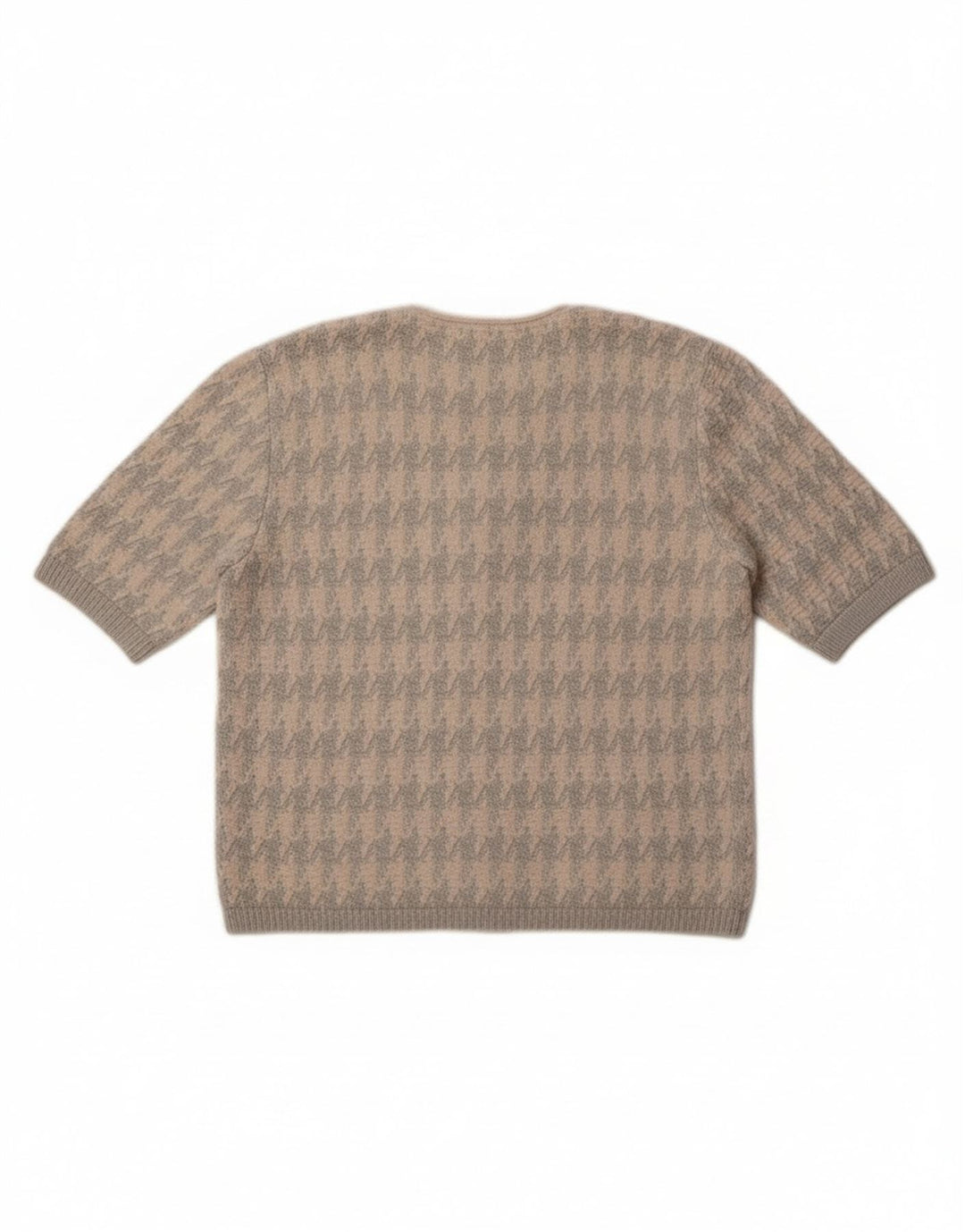 Giesswein Womens Cardigan Sweater EU 38 Medium White Houndstooth