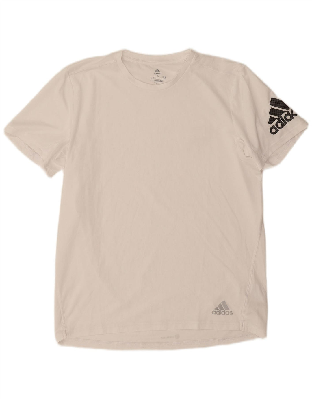 Adidas Mens Aeroready Graphic T-Shirt Top Large White Polyester