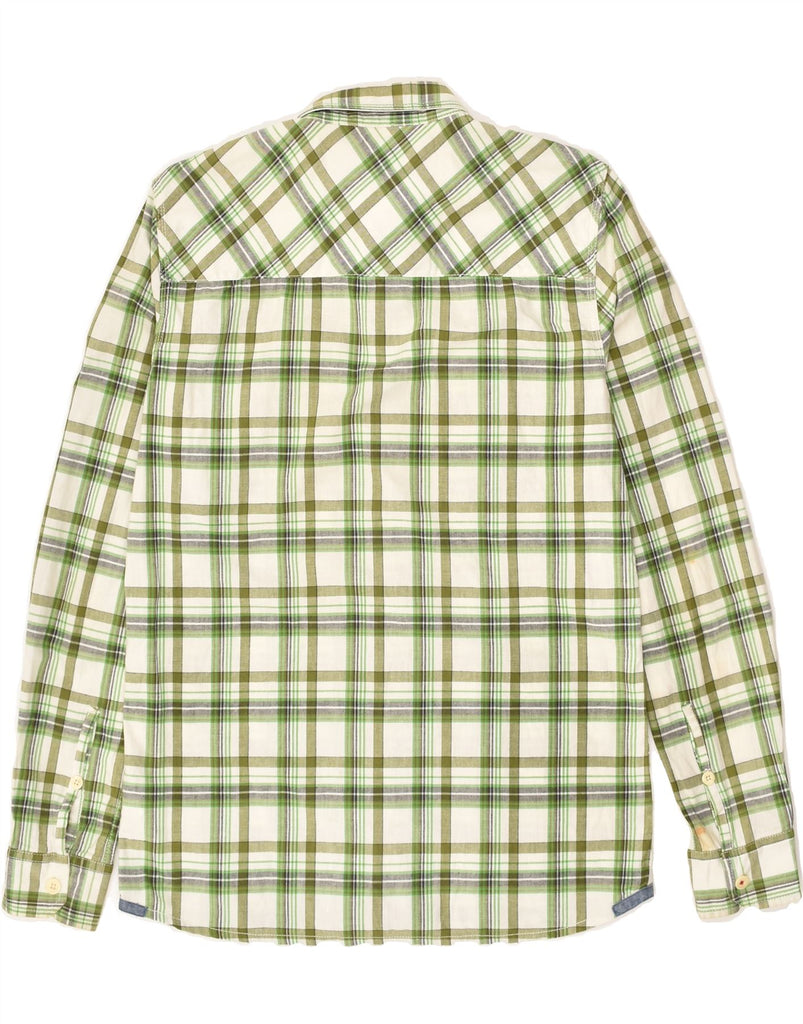 PEPE JEANS Mens London Shirt Medium Green Check Cotton | Vintage PEPE Jeans | Thrift | Second-Hand PEPE Jeans | Used Clothing | Messina Hembry 