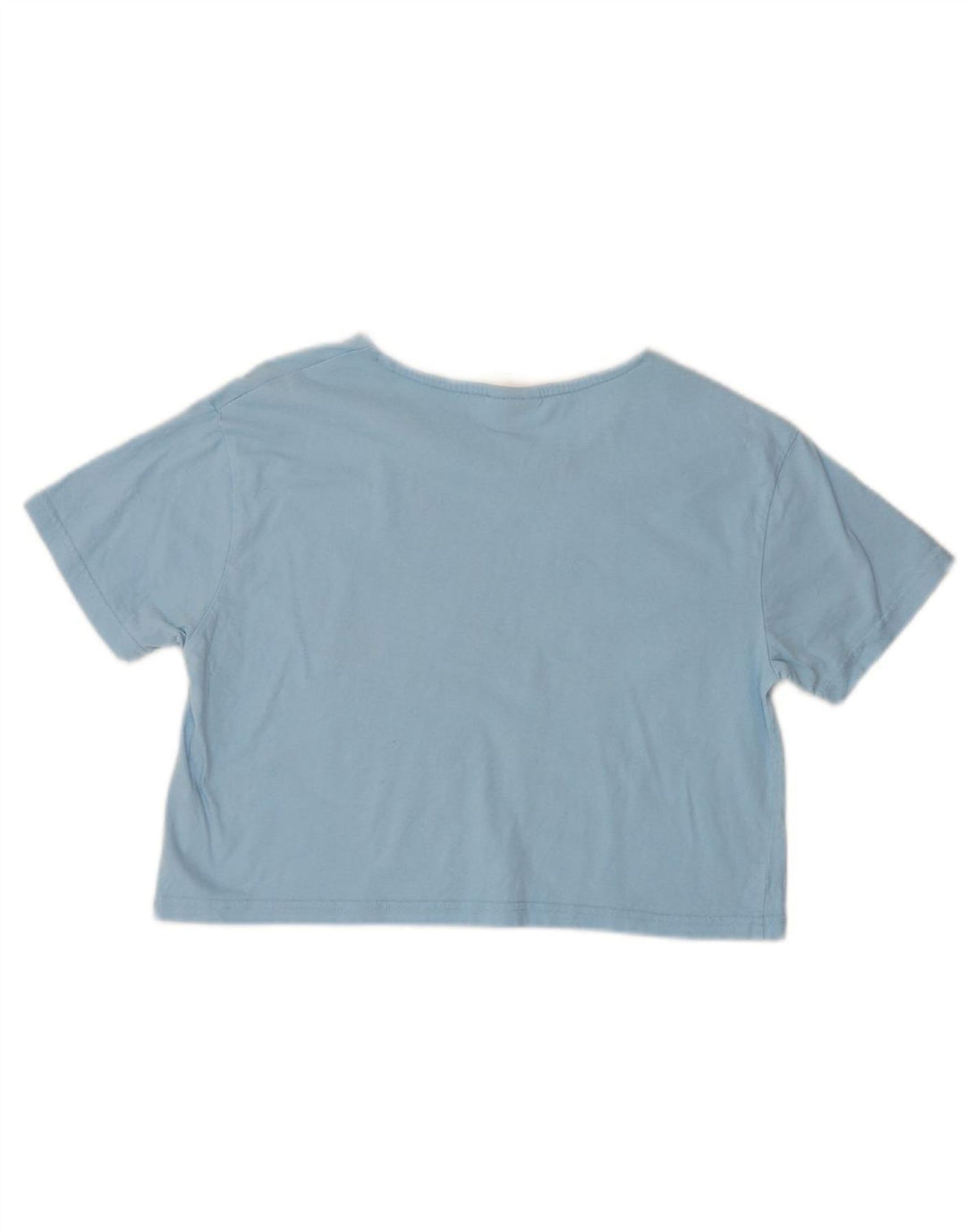 ELLESSE Womens Crop Graphic T-Shirt Top UK 10 Small Blue Vintage Ellesse and Second-Hand Ellesse from Messina Hembry 