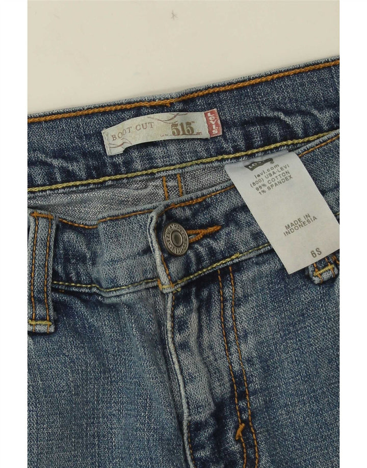Levi's Womens 515 Bootcut Jeans W30 L29 Blue Cotton
