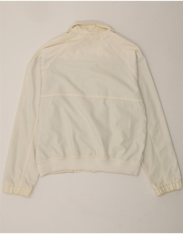 WOOLRICH Mens Bomber Jacket UK 38 Medium White Polyester Vintage Woolrich and Second-Hand Woolrich from Messina Hembry 