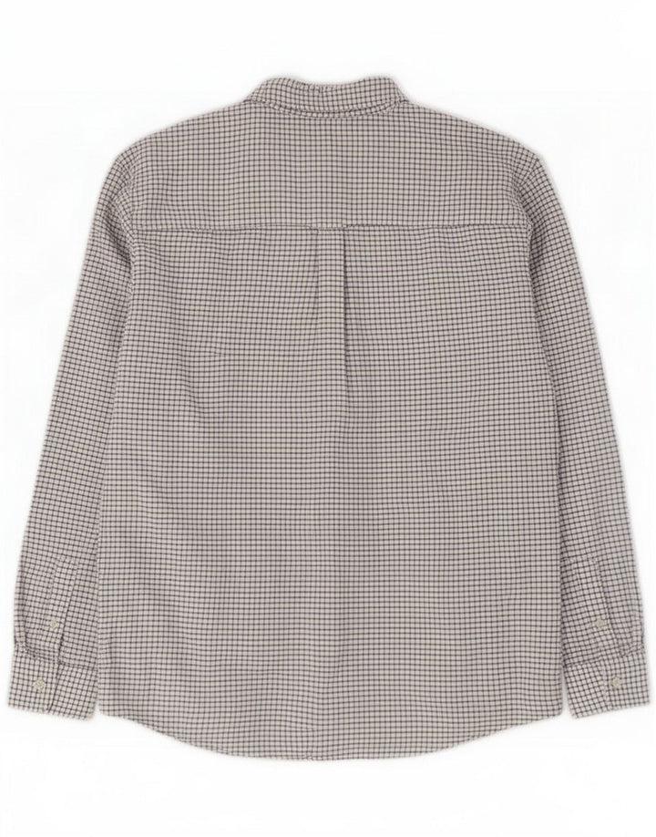 Chaps Mens Shirt 2XL White Check Cotton
