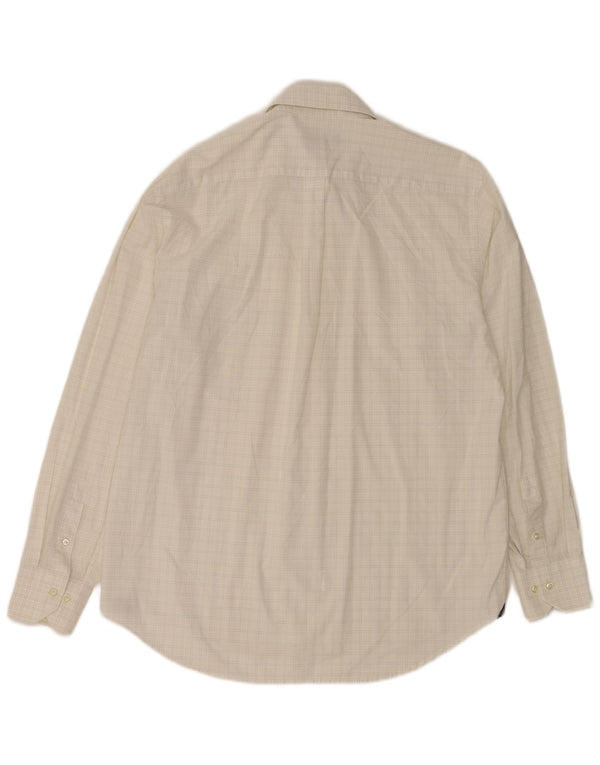 Best Company Mens Shirt XL White Check Cotton