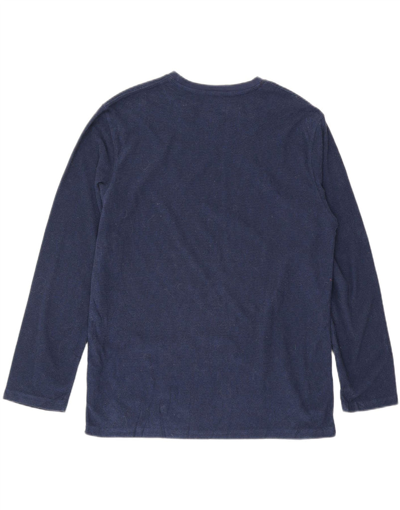 IZOD Mens Top Long Sleeve Large Navy Blue Polyester Vintage Izod and Second-Hand Izod from Messina Hembry 