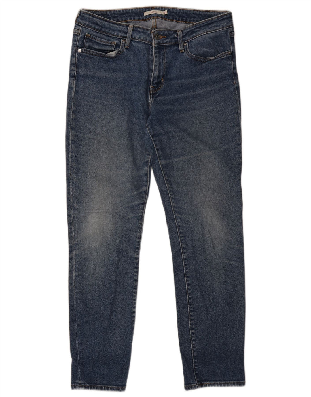 LEVI'S Womens 712 Slim Jeans W31 L28 Blue Cotton