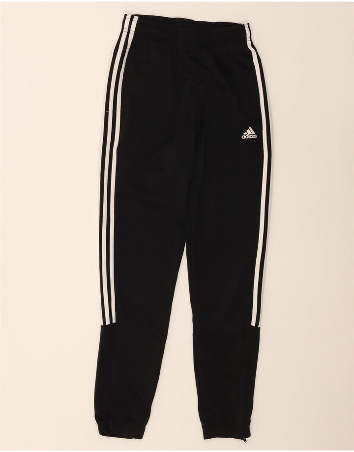 Adidas Womens Tracksuit Trousers Joggers UK 10 Small  Black Polyester
