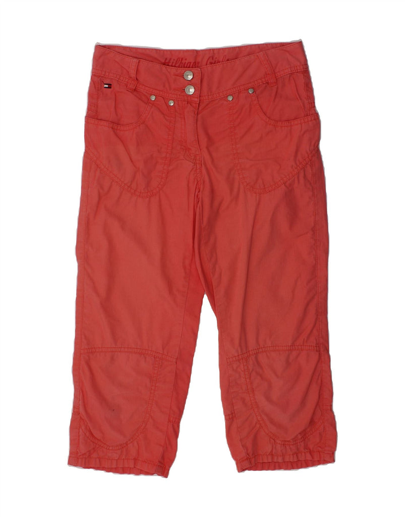 TOMMY HILFIGER Girls Casual Trousers 11-12 Years Medium W26 L18  Red | Vintage Tommy Hilfiger | Thrift | Second-Hand Tommy Hilfiger | Used Clothing | Messina Hembry 