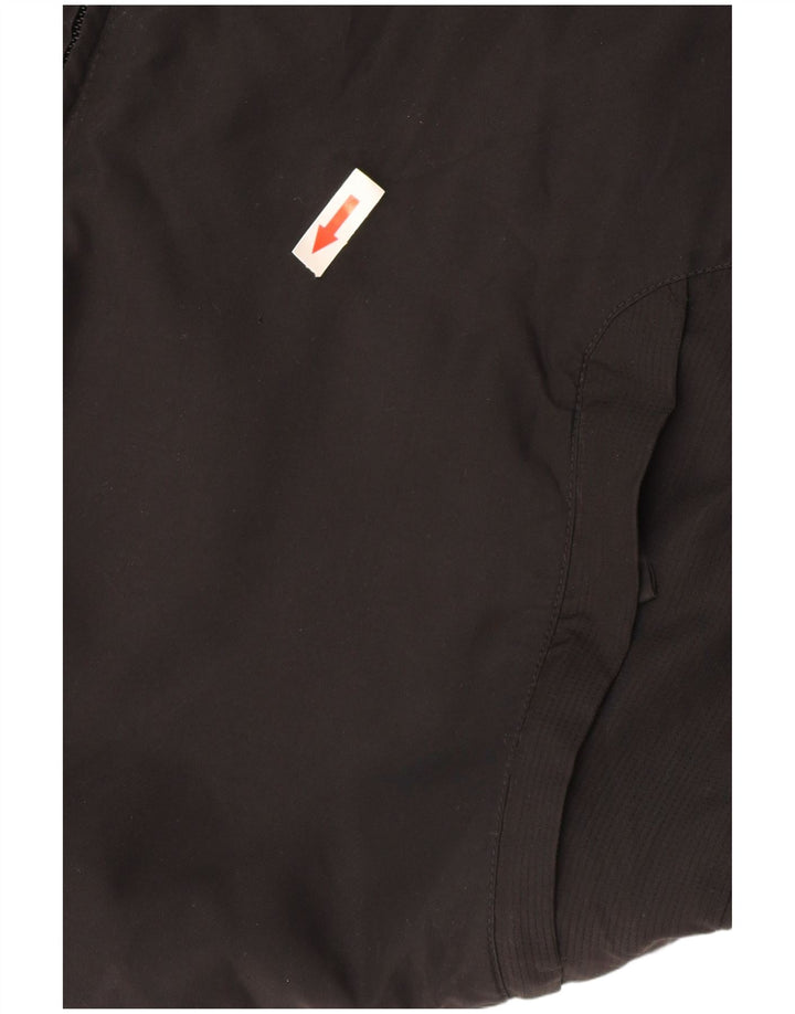 Adidas Mens Tracksuit Top Jacket UK 36/38 Small Black Polyester