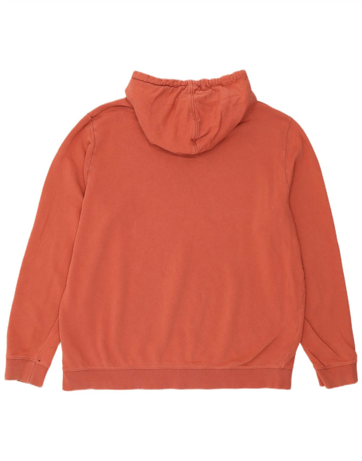 Wrangler Mens Hoodie Jumper 2XL Red Cotton