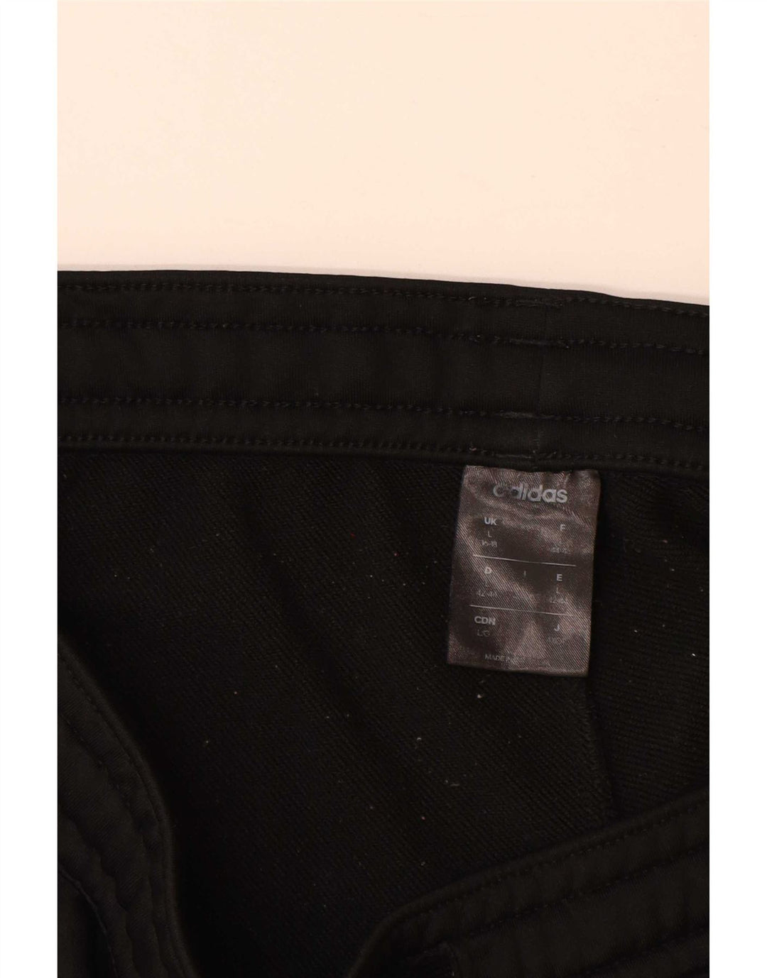 Adidas Womens Tracksuit Trousers Joggers UK 16/18 Large  Black Polyester