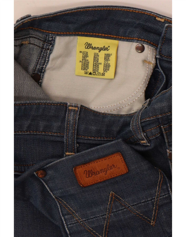 Wrangler Womens Lia Straight Jeans W27 L28 Blue Cotton