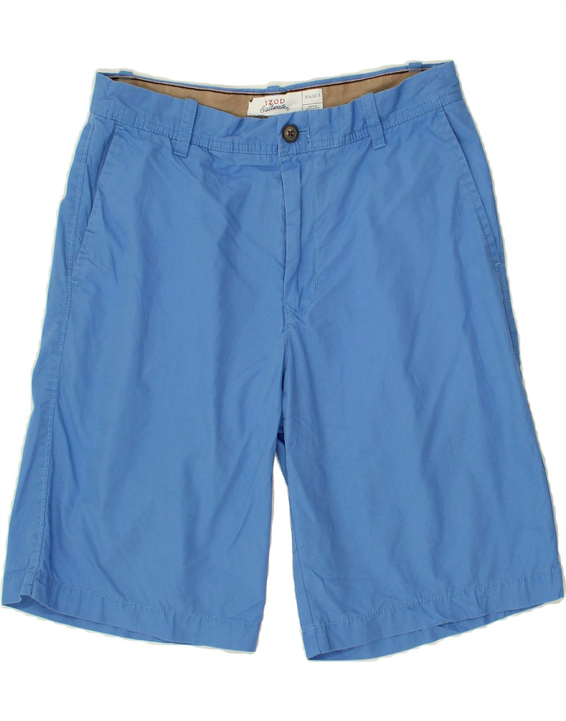 IZOD Mens Chino Shorts W30 Medium Blue Cotton | Vintage Izod | Thrift | Second-Hand Izod | Used Clothing | Messina Hembry 