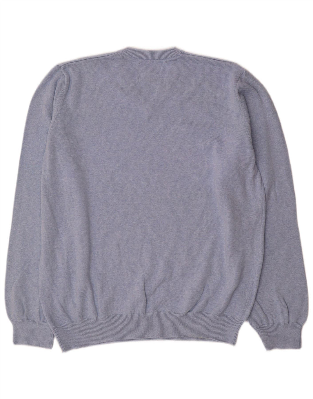 Marks & Spencer Mens V-Neck Jumper Sweater XL Blue Cotton