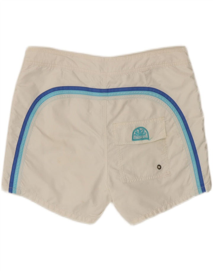 Sundek Mens Swimming Shorts Large White
