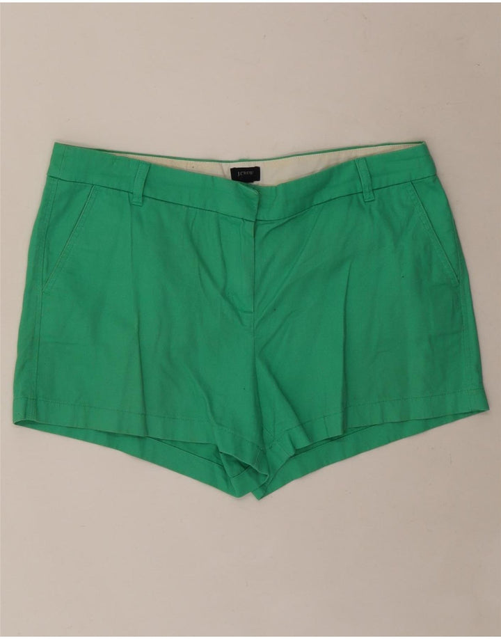 J. CREW Womens Chino Shorts US 14 XL W36 Green Cotton