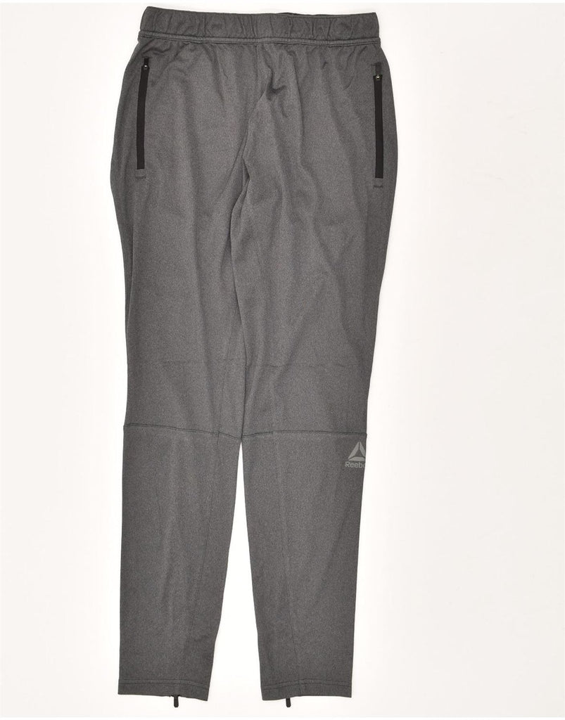 REEBOK Mens Tracksuit Trousers Medium  Grey Polyester | Vintage Reebok | Thrift | Second-Hand Reebok | Used Clothing | Messina Hembry 