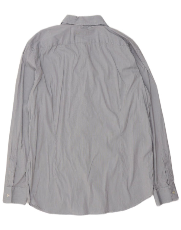 HUGO BOSS Mens Shirt XL Grey Check Cotton