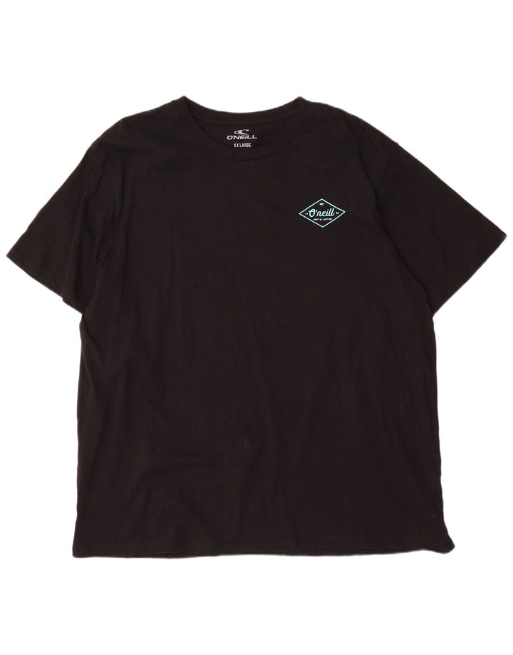 O'Neill Mens Graphic T-Shirt Top 2XL Black Cotton