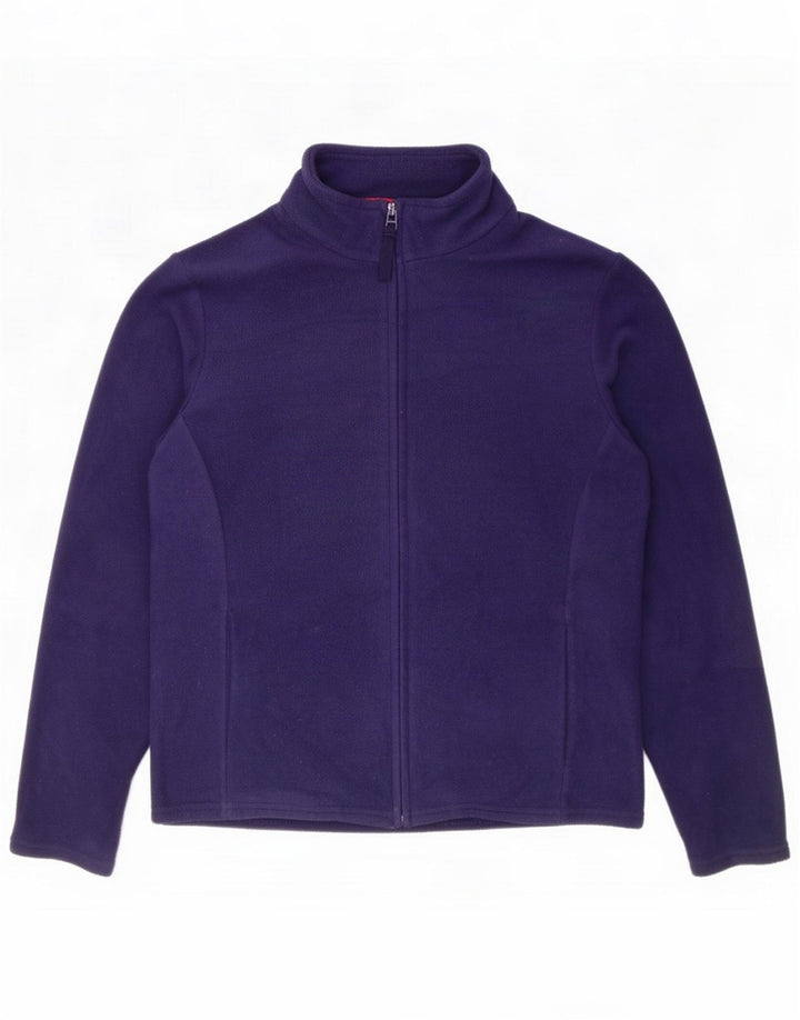 M & S Womens Fleece Jacket UK 16 Large Navy Blue
