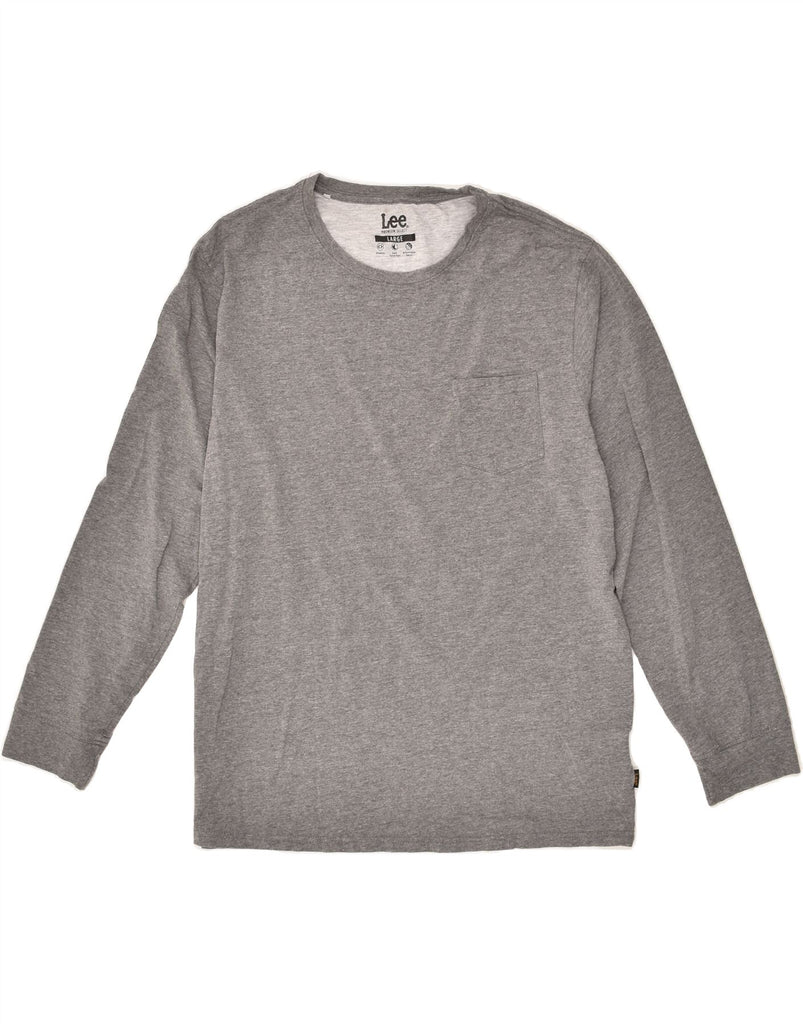 LEE Womens Top Long Sleeve UK 16 Large Grey Cotton | Vintage Lee | Thrift | Second-Hand Lee | Used Clothing | Messina Hembry 