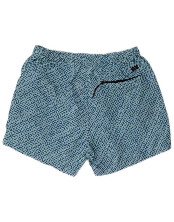 Superdry Mens Swimming Shorts Large Blue Check Polyester
