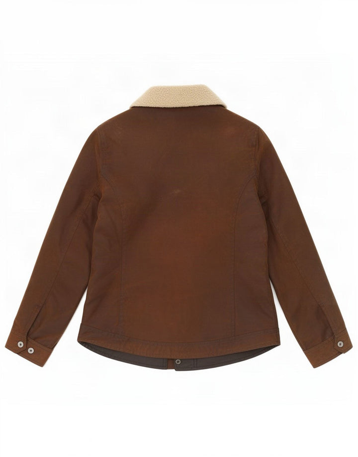 Barbour Womens Waxed Cotton Jacket UK 8 Small Brown