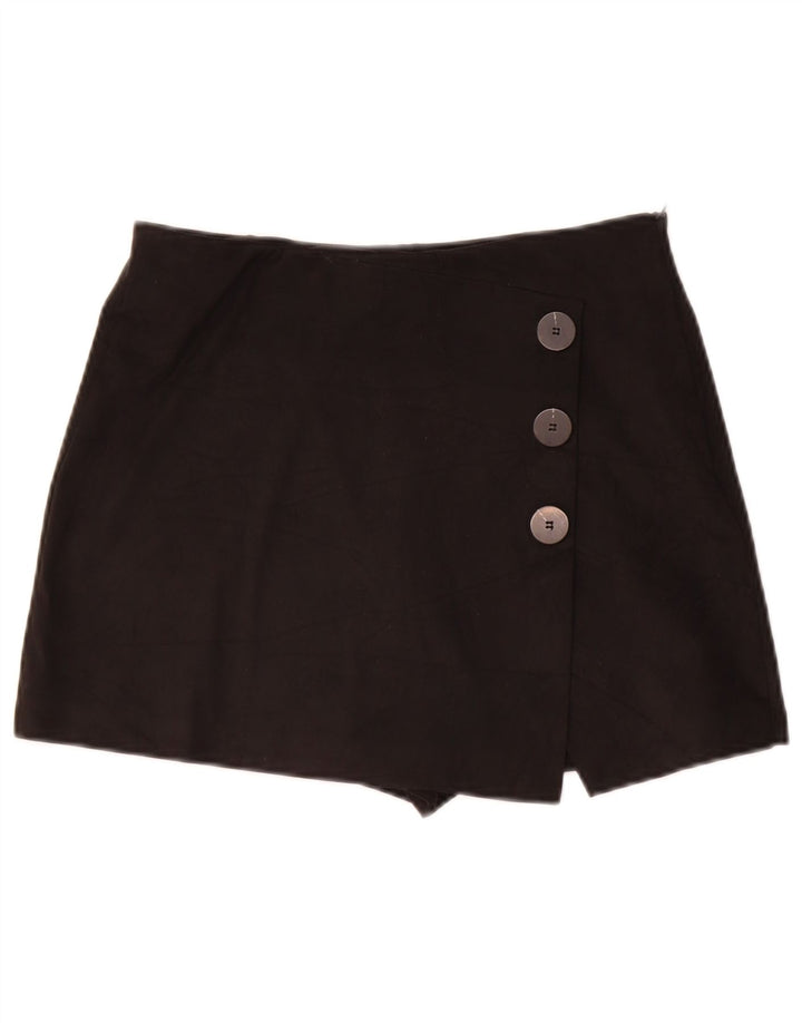 Zara Womens Skort UK 12 Medium Black