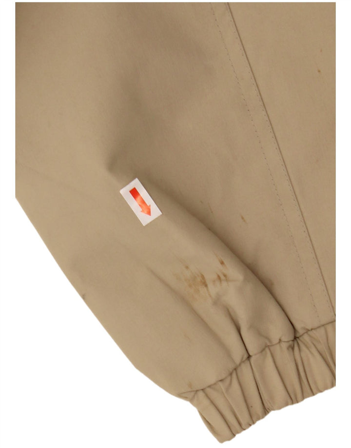 Asics Mens Bomber Jacket UK 40 Large Beige Polyamide