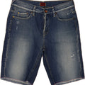 GAS Womens Denim Shorts W28 Medium Navy Blue Cotton Vintage Gas and Second-Hand Gas from Messina Hembry 