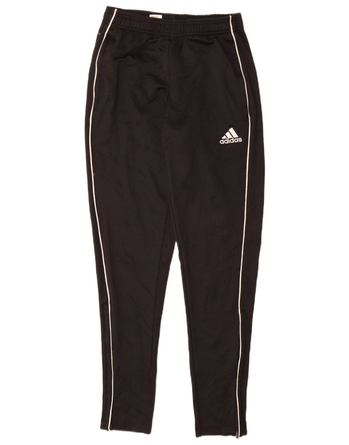 Adidas Mens Tracksuit Trousers Small Black Polyester