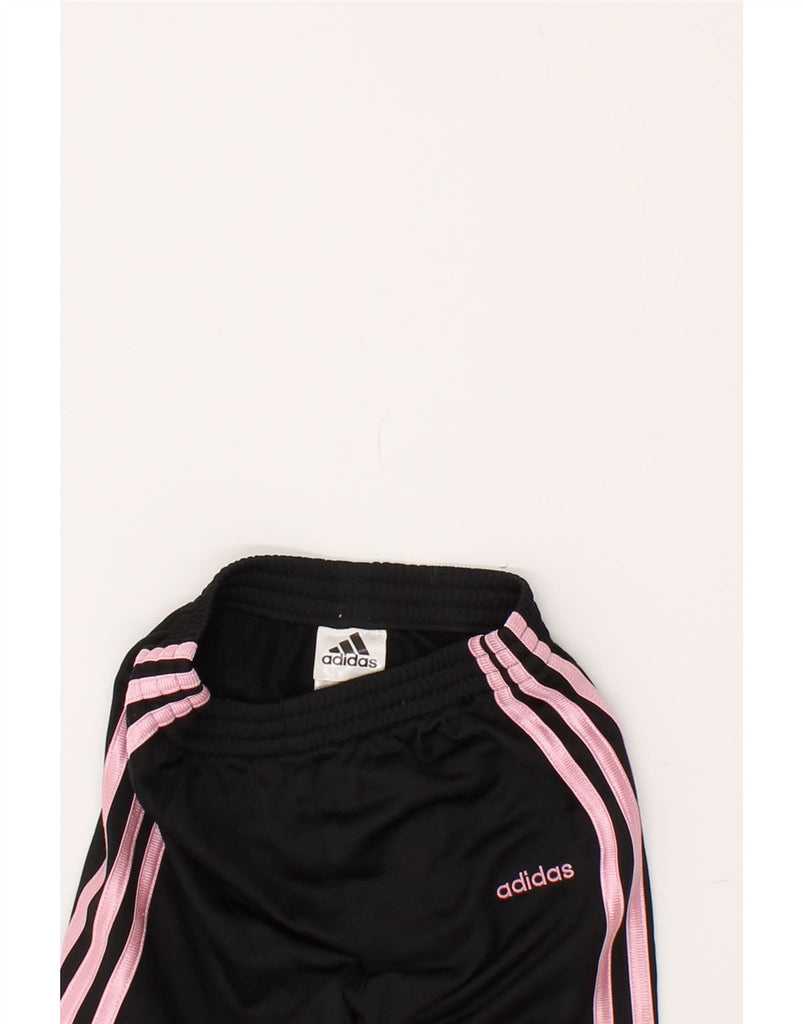 ADIDAS Girls Tracksuit Trousers Joggers 4-5 Years Black Polyester | Vintage Adidas | Thrift | Second-Hand Adidas | Used Clothing | Messina Hembry 