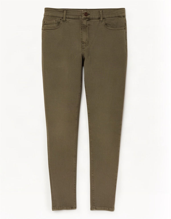 Marks & Spencer Womens The Ivy Skinny Jeans UK 14 Large W32 L28 Khaki