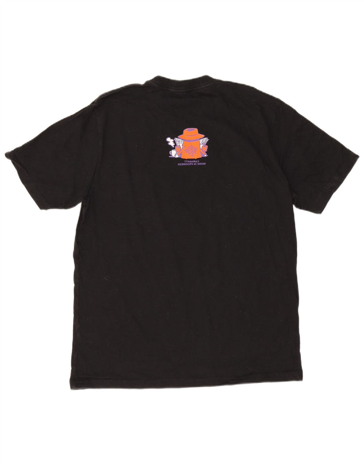 Carhartt Mens Graphic T-Shirt Top Medium Black