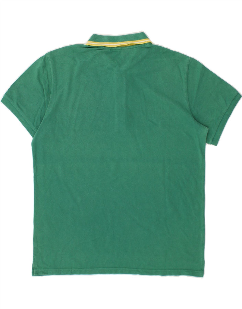 KAPPA Mens Polo Shirt Large Green Cotton | Vintage Kappa | Thrift | Second-Hand Kappa | Used Clothing | Messina Hembry 