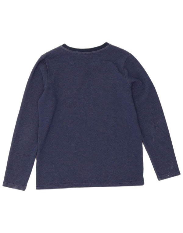 Animal Boys Graphic Top Long Sleeve 11-12 Years Navy Blue Polyester