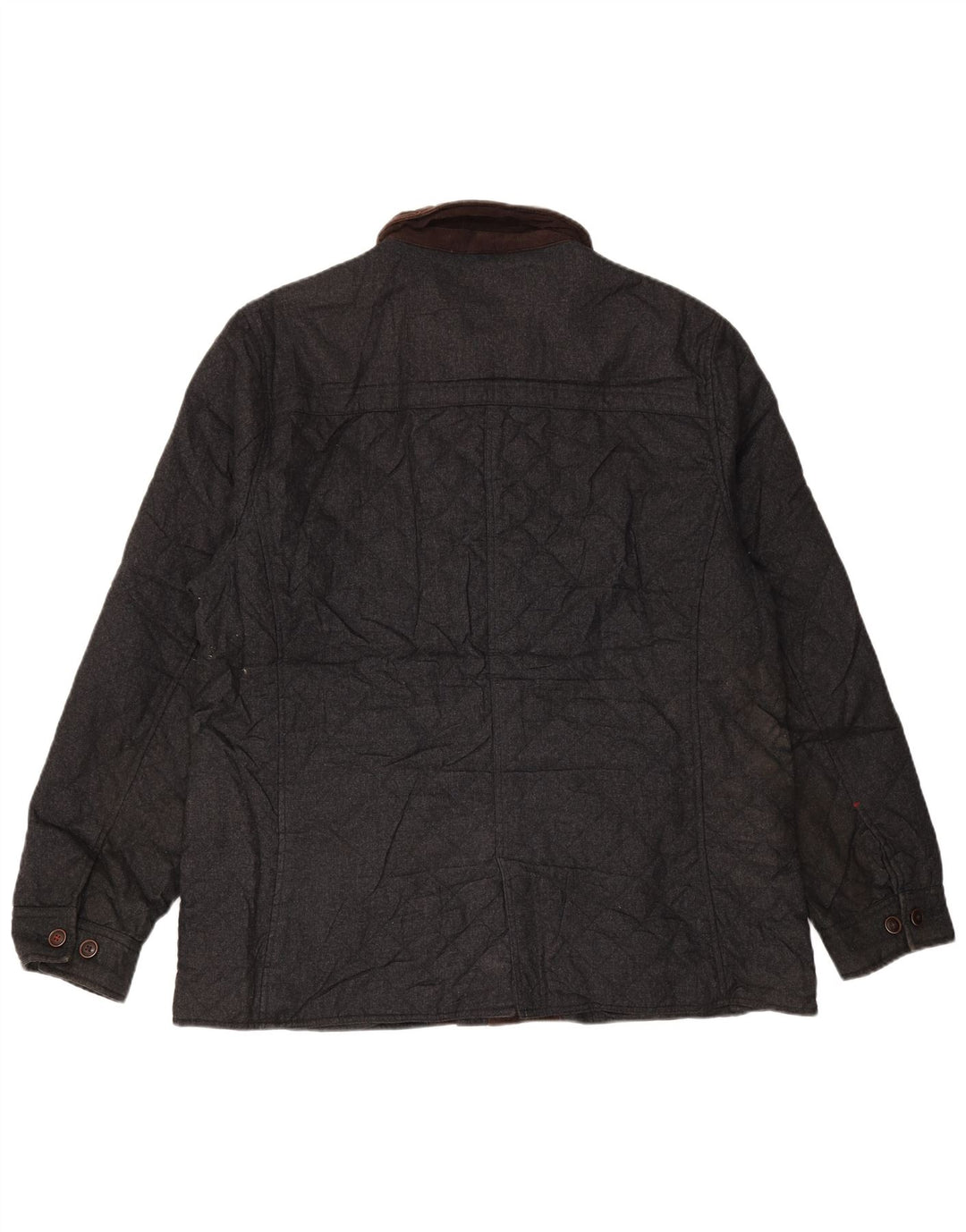 JOULES Mens Quilted Jacket UK 44 2XL Navy Blue Polyester