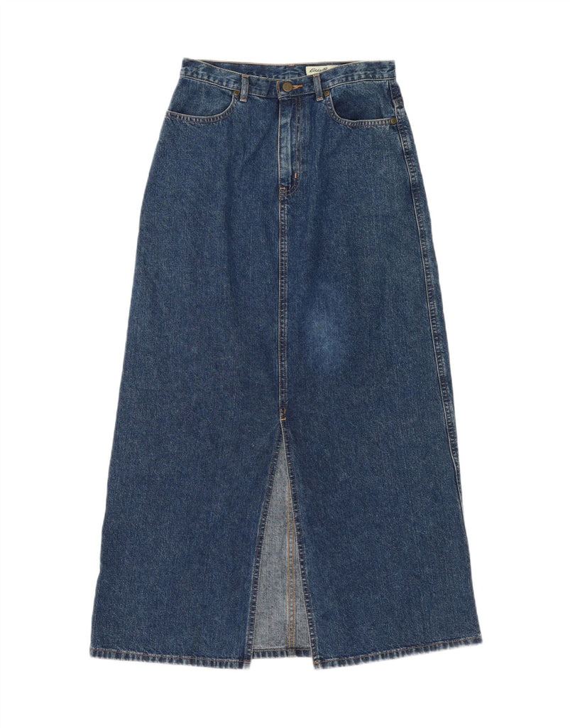 EDDIE BAUER Womens Maxi Denim Skirt US 6 Medium W28  Blue Cotton Vintage Eddie Bauer and Second-Hand Eddie Bauer from Messina Hembry 