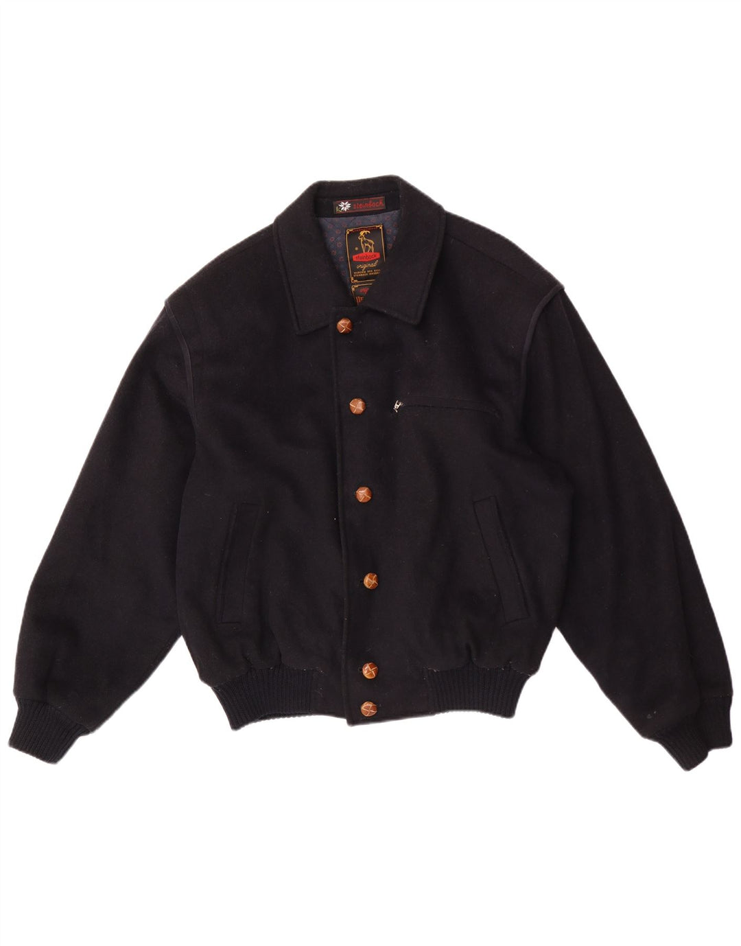 Steinbock Mens Bomber Windbreaker Jacket UK 42 XL Navy Blue