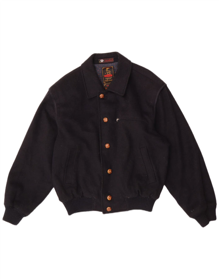 Steinbock Mens Bomber Windbreaker Jacket UK 42 XL Navy Blue
