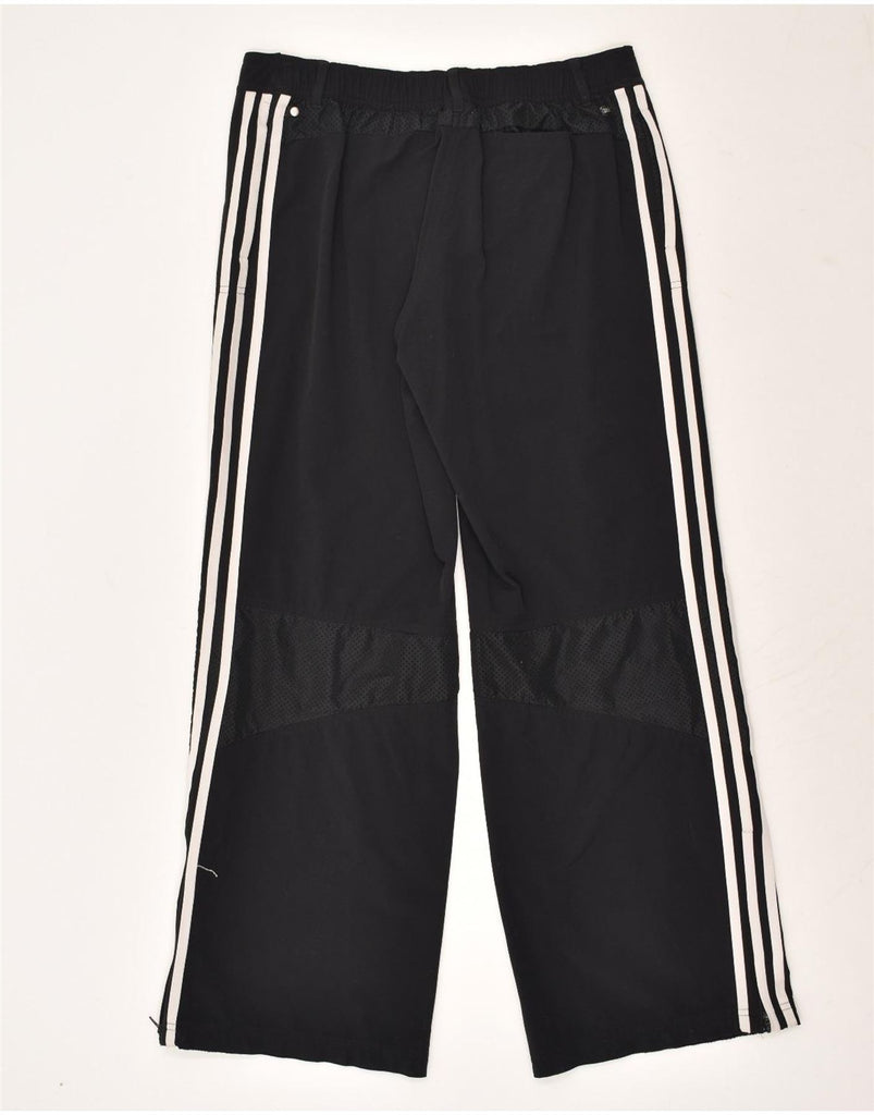 ADIDAS Womens Tracksuit Trousers UK 14 Large  Black Polyester | Vintage Adidas | Thrift | Second-Hand Adidas | Used Clothing | Messina Hembry 