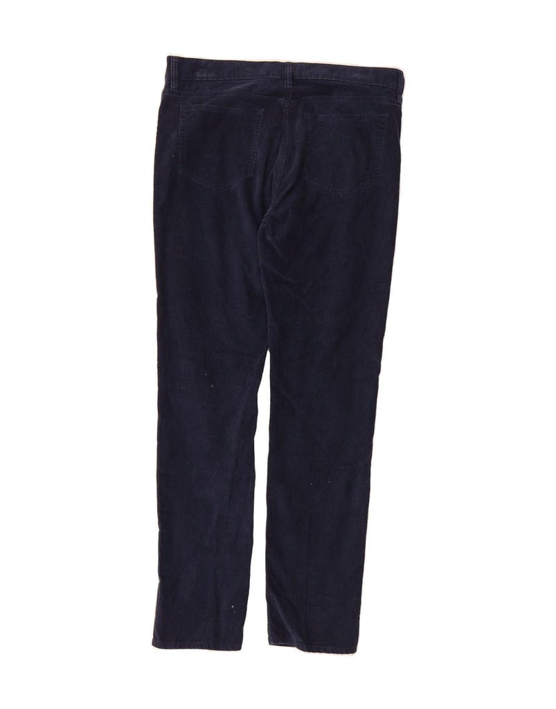 J. CREW Mens Flex Slim Corduroy Trousers W34 L34 Navy Blue Cotton Vintage J. Crew and Second-Hand J. Crew from Messina Hembry 